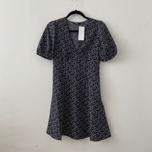 Uniqlo Women’s Printed V Neck Short Sleeve Mini Dress Size XS